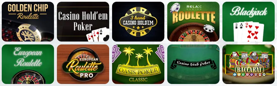 Giochi da tavolo al King Bet 24 Casino