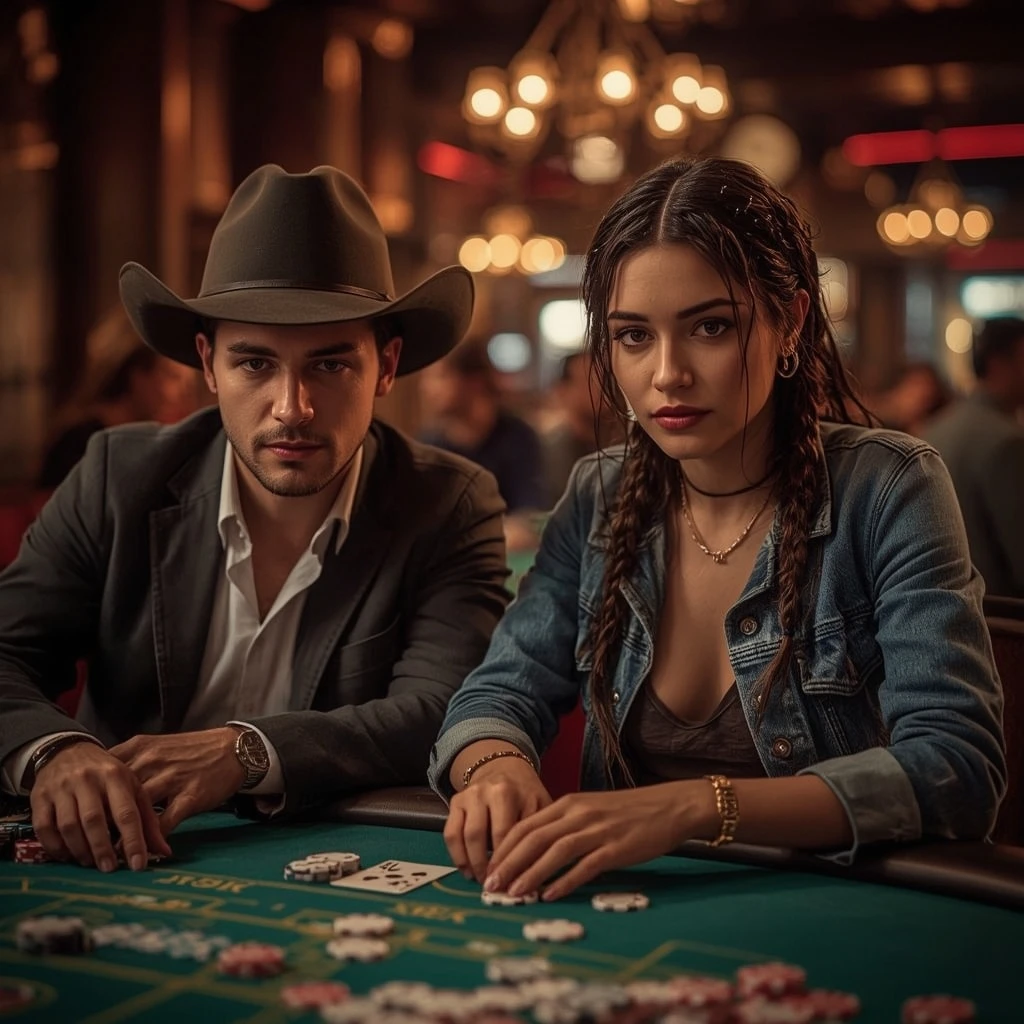 foto di due giocatori di poker King Bet 24 Casino